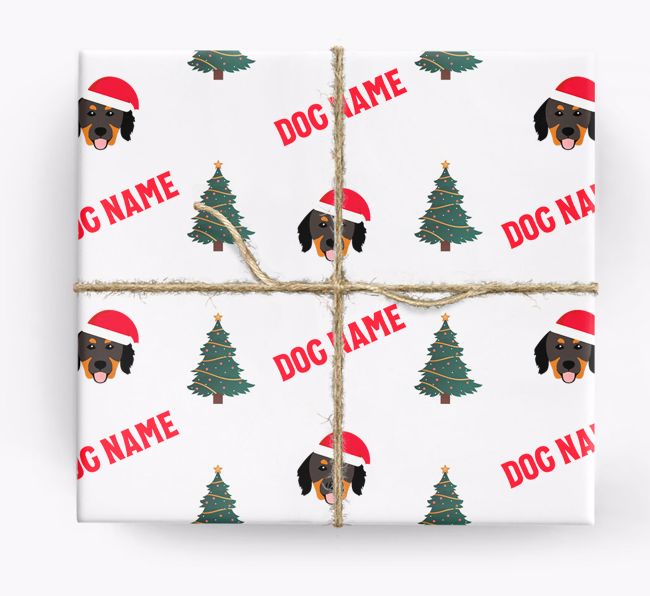 Icons & Trees: Personalised {breedFullName} Wrapping Paper